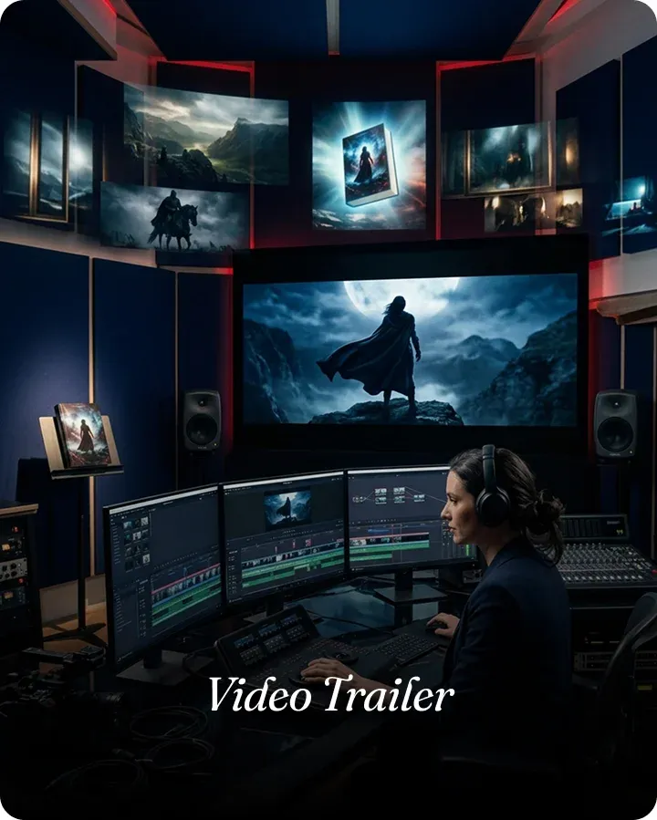 Book trailer production